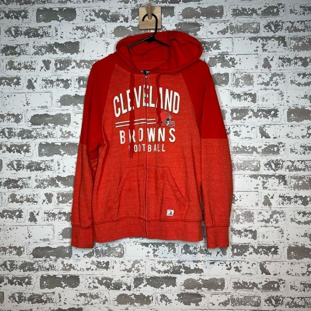 NFL team apparel Cleveland browns full zip hoodie